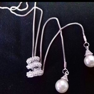 HOT Simulated Pearl Crystal Long Sweater Chain